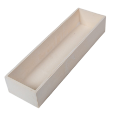  Dekor láda fehér M6x35x10cm dekorációs kellék