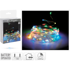  Dekor LED drótfényfüzér 5 m RGB több funkciós elemes karácsonyfa izzósor