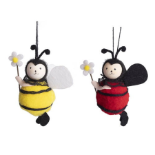  Dekor méhecske és katica virággal dekorációs kellék