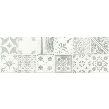 Dekor Rako Majolika patchwork szürke 20x60 cm fényes FINEZA45935 csempe
