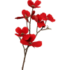  Dekor som ág 48 cm piros