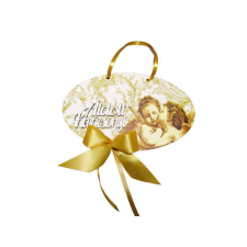  Dekor tábla Áldott Karácsonyt arany angyal ajándéktárgy