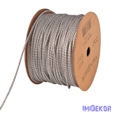  Dekor zsinór 2mm x 25m - Metál Ezüst dekorációs kellék