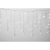 Dekorációs termékek HOME KSFW200WW sorolható fényfüggöny, 4 méter, 200db melegfehér LED, fehér vezeték, kül- és beltéri kivitel