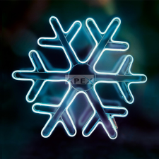 Dekorációs termékek NEON 2 - Hókristály neon-light, kültéri, 59x53cm karácsonyi dekoráció