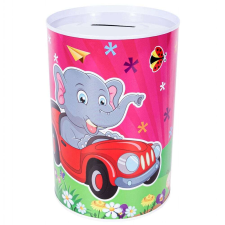 Dekoratív fém malacka bank Pufo Happy Elephant, 15 x 10 cm persely