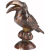  Dekoratív madár Dark Wonder bronz-arany 15 cm x 6,5 cm x 17,5 cm