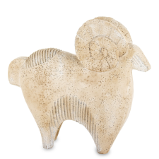  Dekorfigura Baran cement beżowy 27,5x29,5x8,5 cmcm dekorációs kellék
