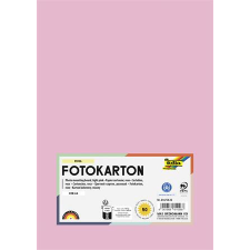  Dekorkarton, A4, 300 g, 50 lap, FOLIA, halvány rózsaszín kreatív papír