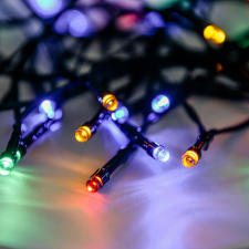  Dekortrend Basic 80 LED fényfüzér timer funkcióval, elemes, színes karácsonyfa izzósor