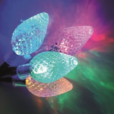 Dekortrend Kültéri fényfüzér kristálycsepp 60 db színes LED 12 m KDE 065 kültéri világítás