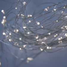 Dekortrend Tündérfény dekorfüzér 100 LED hideg fehér karácsonyi dekoráció