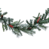 Dekortrend Winter Garland - műfenyő girland magyal és hópermet dekorral 270 cm 2D és 3D ágakkal KGR 009