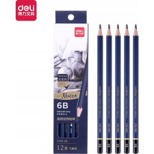 Deli Arte Nuevo Grafitceruza - 6B, Hatszögletű, 12 darabos (641688) ceruza