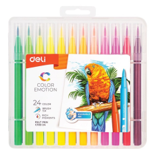 Deli color emotion 24db ecsetfilc készlet dec10324 filctoll, marker
