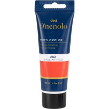 Deli Finenolo 202 Brilliant Red Akrilfesték 75ml - Élénkpiros (6941798407296) akrilfesték