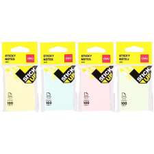 Deli Öntapadó jegyzettömb, 76x51 mm, 100 lap, DELI Stick UP, pasztell szín (DEA01202) post-it