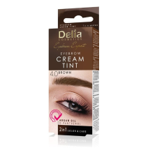 Delia Cosmetics Delia argánolajos szemöldökfesték 4.0 barna hajfesték, színező