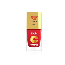 Delia Cosmetics Delia hybrid gel piros színű körömlakk 11ml 01 körömlakk