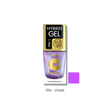 Delia Cosmetics Delia hybrid gel viola színű körömlakk 11ml 106 körömlakk