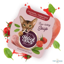  Delickcious Soup 80g Csirke Paradicsom macskaeledel