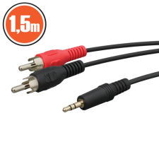 delight 3,5 jack/2RCA audio kábel 1,5m kábel és adapter