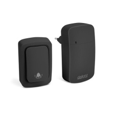 delight 55345bk digitális elem- és vezeték nélküli csengő - kinetic - fekete csengő