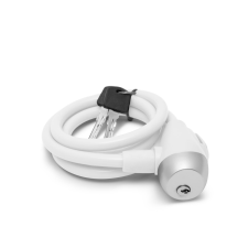 delight 57077WH Kulcsos kerékpár zár - Fehér kerékpár és kerékpáros felszerelés