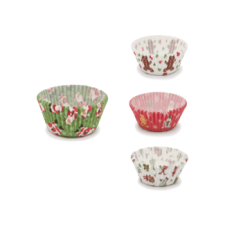 delight 57168X Karácsonyi muffin papír, 90 db karácsonyi dekoráció