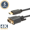 delight DVI-D / HDMI kábel • 5 m