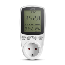 delight Fogyasztásmérő költségszámítás funkcióval 240V, max. 16 A, 3680W (20296B) villanyszerelés