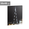 delight LED es fali hangulatkép, Burj Khalifa, 2 x AA, 38 x 48 cm 58018J