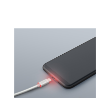 delight Lightning apa - USB-C apa Adat- és töltőkábel 1m - Ezüst kábel és adapter