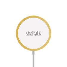 delight Mágneses vezeték nélküli töltőpad (Type-C, arany) mobiltelefon kellék