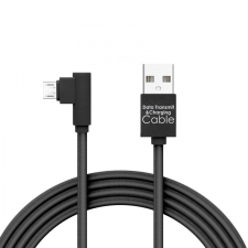 delight MicroUSB 90° Adatkábel 2m Black kábel és adapter