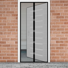 Delight szúnyogháló függöny ajtóra -mágneses- 100x210cm-fekete 11398BK szúnyogháló