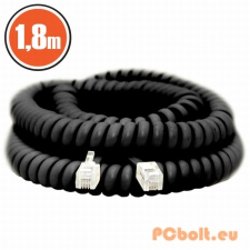 delight Telefonkézibeszélő kábel Black 1,8m kábel és adapter