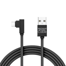 delight USB Type-C 90° Adatkábel Black kábel és adapter