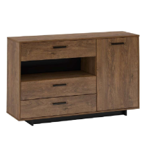  DELIS E Komód bolzano #tölgy-fekete bútor