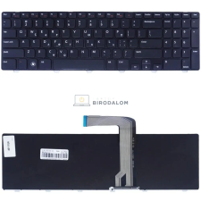 Dell Inspiron 15R N5110, M5110, M501Z gyári billentyűzet (GR kiosztás, fekete) laptop alkatrész
