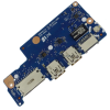 Dell Vostro 5471 gyári bekapcsoló + USB + Ethernet + SD kártyaolvasó panel (010JUT, 35KPW)