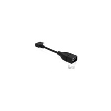 DELOCK 11cm USB kábel, mikro-B, forgatott - USB2.0-A anya OTG kábel és adapter