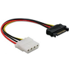 DELOCK - 15 tûs SATA - 4 tûs Molex M/F 12cm-es hálózati adapter - 60115