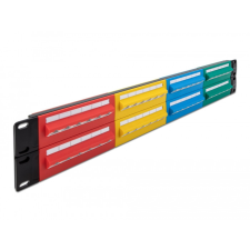 DELOCK 19 patch panel 48 porttal Cat.5e 2U színes egyéb hálózati eszköz