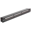 DELOCK 19" csatolós patch panel 24 portos Cat.6