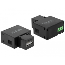 DELOCK 1 A-s, fekete, A-típusú USB töltő portos Keystone modul egyéb hálózati eszköz