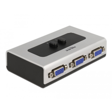 DELOCK 2 portos manuális, kétirányú VGA-kapcsoló kábel és adapter