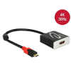 DELOCK 62999 Adapter USB Type-C csatlakozódugóval > HDMI csatlakozóhüvellyel (DP váltakozó mód) 4K 30 Hz (DL62999)