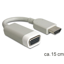 DELOCK 65469 HDMI-A male > VGA female adapter 15cm (65469) kábel és adapter