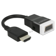 DELOCK 65587 HDMI-A male to VGA female átalakító audió funkcióval kábel és adapter